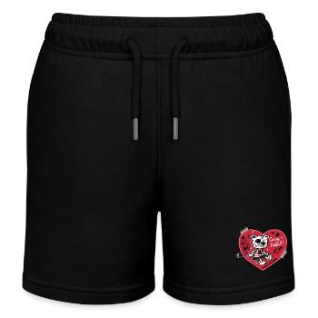 Rebelle douillette - Short de jogging enfant bio Stanley/Stella - noir - Devant