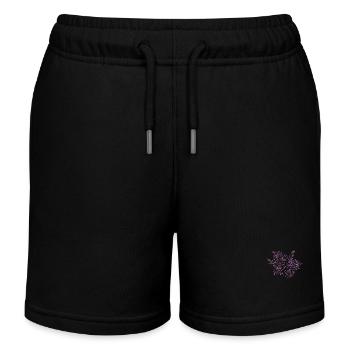 Rosen Lila - Kinder Organic Joggingshorts Mini Bolter von Stanley/Stella - Schwarz - Vorne