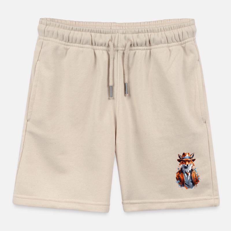 Fuchs mit Hut Kinder Organic Joggingshorts Mini Bolter von Stanley/Stella