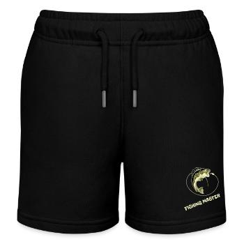 Master Angler. - Kids Organic Sweat Shorts by Stanley/Stella - black - Front