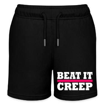 Beat it creep - Short de jogging enfant bio Stanley/Stella - noir - Devant