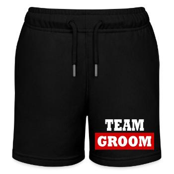 Team groom - Short de jogging enfant bio Stanley/Stella - noir - Devant