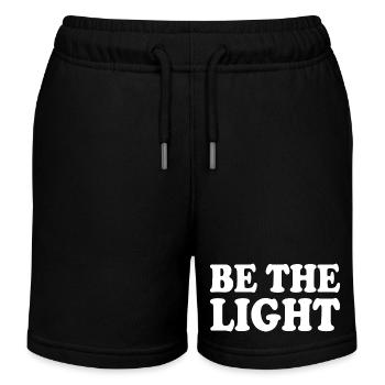 Be the light - Kids Organic Sweat Shorts by Stanley/Stella - black - Front
