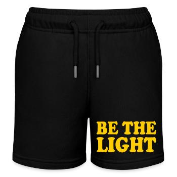 Be the light - Kids Organic Sweat Shorts by Stanley/Stella - black - Front