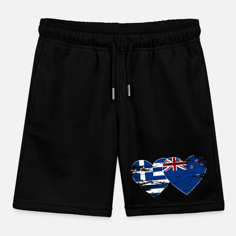 Grèce Drapeau néo-zélandais utilisé Short de jogging enfant bio Stanley/Stella