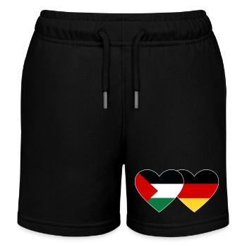Drapeau de la Palestine Allemagne - Short de jogging enfant bio Stanley/Stella - noir - Devant