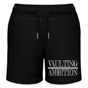 sayings gymnastics competition skyscraper - Kids Organic Sweat Shorts by Stanley/Stella - black - Front