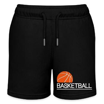 Basket-ball - Short de jogging enfant bio Stanley/Stella - noir - Devant
