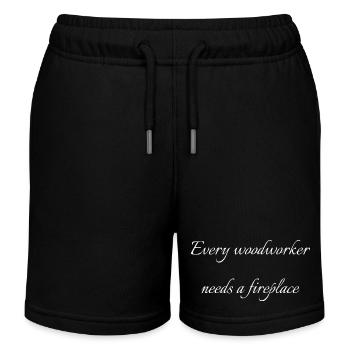 Geek Bingo Hall T-shirts Charpentier Blagues - Short de jogging enfant bio Stanley/Stella - noir - Devant