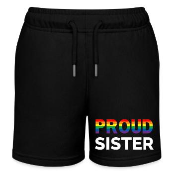 Sœur Gay Pride - Short de jogging enfant bio Stanley/Stella - noir - Devant