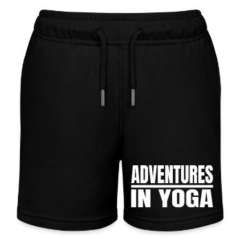 funny present happy funny sayings quote - Kinder Organic Joggingshorts Mini Bolter von Stanley/Stella - Schwarz - Vorne