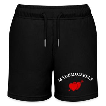 Fräulein Herzpfeil - Kinder Organic Joggingshorts Mini Bolter von Stanley/Stella - Schwarz - Vorne