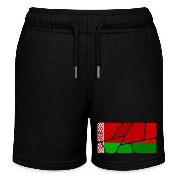 Weißrussland Weißrussland - Kinder Organic Joggingshorts Mini Bolter von Stanley/Stella - Schwarz - Vorne