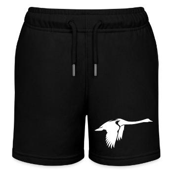 Cygne volant élégant - Short de jogging enfant bio Stanley/Stella - noir - Devant