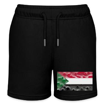 Sudan - Kids Organic Sweat Shorts by Stanley/Stella - black - Front