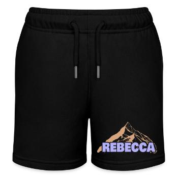 Geschenkidee Rebecca - Kinder Organic Joggingshorts Mini Bolter von Stanley/Stella - Schwarz - Vorne