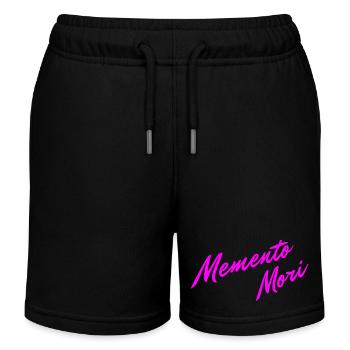 Memento Mori Farbenfroh - Kinder Organic Joggingshorts Mini Bolter von Stanley/Stella - Schwarz - Vorne