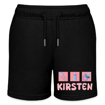 Sucette Kirsten - Short de jogging enfant bio Stanley/Stella - noir - Devant