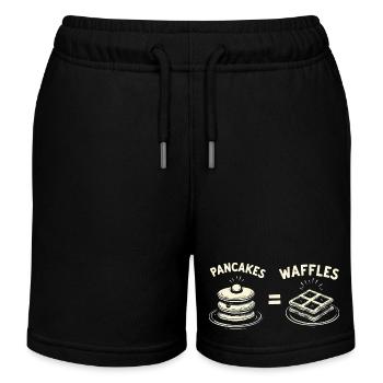 Crêpes et gaufres - Short de jogging enfant bio Stanley/Stella - noir - Devant
