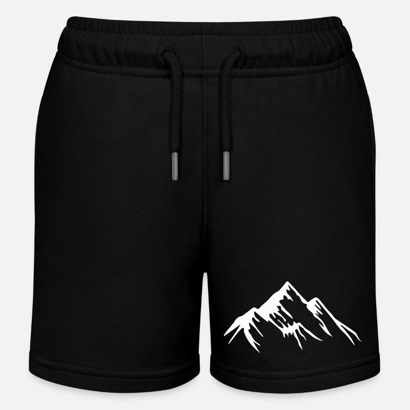 berge - Kinder Organic Joggingshorts Mini Bolter von Stanley/Stella - Schwarz