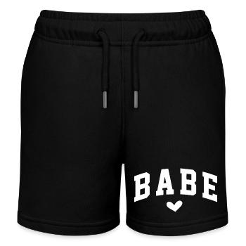 Déclaration de Babe Heart pour l’autonomisation des femmes - Short de jogging enfant bio Stanley/Stella - noir - Devant