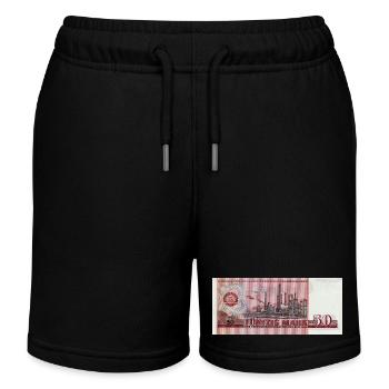 50 Mark der DDR - Kinder Organic Joggingshorts Mini Bolter von Stanley/Stella - Schwarz - Vorne