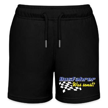 Busfahrer Bus Omnibus , Busfahrer was sonst (25) - Kinder Organic Joggingshorts Mini Bolter von Stanley/Stella - Schwarz - Vorne