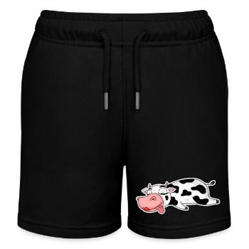 Fille de dame de vache - Short de jogging enfant bio Stanley/Stella - noir - Devant