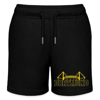 Fan du stade de Dortmund - Short de jogging enfant bio Stanley/Stella - noir - Devant
