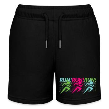 Jogging, Courir, Athlètes - Short de jogging enfant bio Stanley/Stella - noir - Devant
