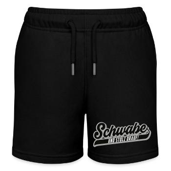 Stolzer Schwabe | Farben änderbar - Kinder Organic Joggingshorts Mini Bolter von Stanley/Stella - Schwarz - Vorne