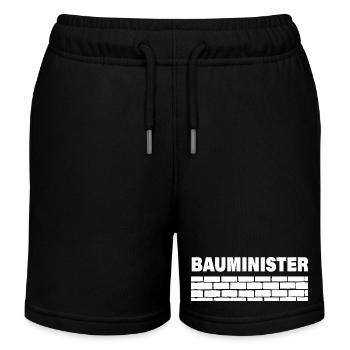 MINISTER OF CONSTRUCTION - Kids Organic Sweat Shorts by Stanley/Stella - black - Front