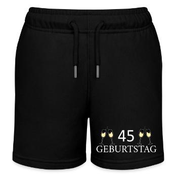 45e anniversaire 45 ans - Short de jogging enfant bio Stanley/Stella - noir - Devant