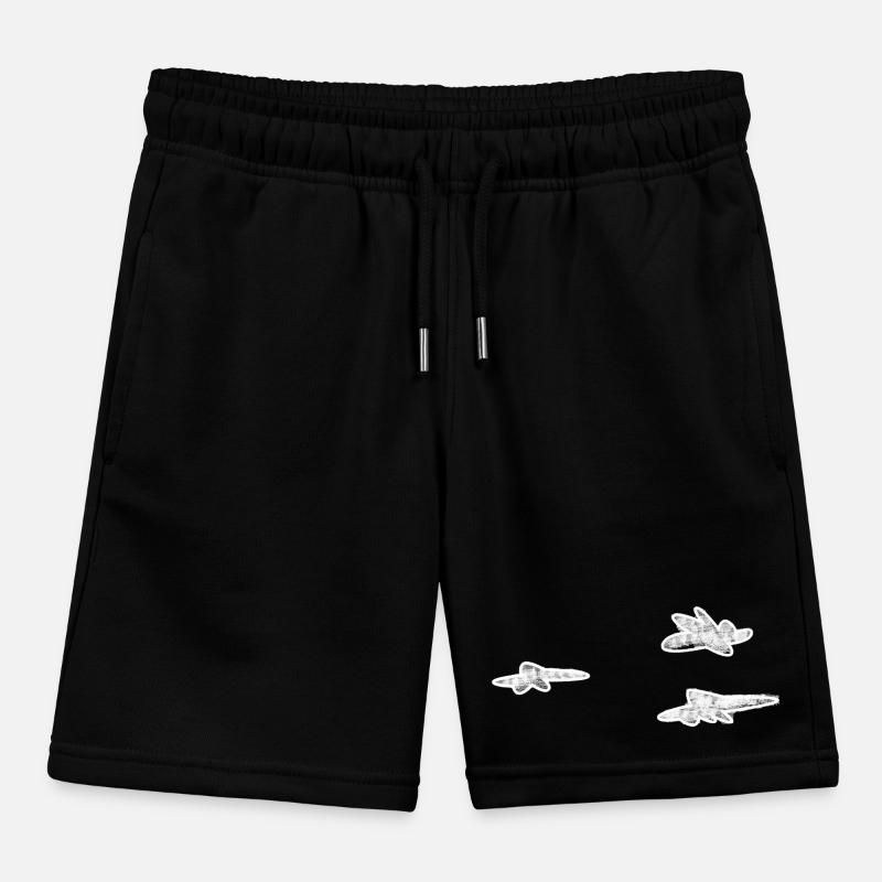 Clouds White Kids Organic Sweat Shorts by Stanley/Stella