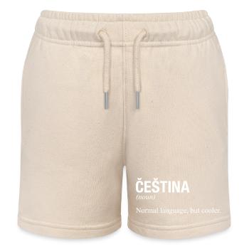 CESTINA Tschechisch Tschechien - Kinder Organic Joggingshorts Mini Bolter von Stanley/Stella - Natur - Vorne