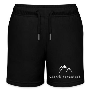 Mountain panorama with sunrise - Kids Organic Sweat Shorts by Stanley/Stella - black - Front
