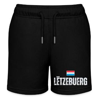 Flag of Luxembourg, Luxembourg patriot - Kids Organic Sweat Shorts by Stanley/Stella - black - Front