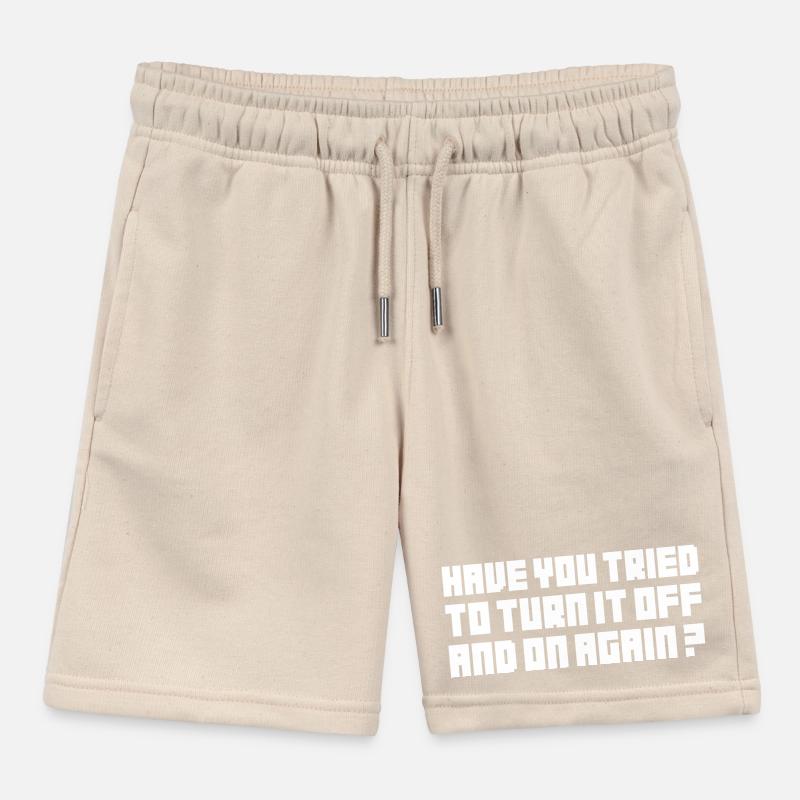 Turning It Off – Nerd Geek Computer Support TBBT Kinder Organic Joggingshorts Mini Bolter von Stanley/Stella