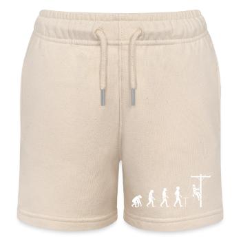 Evolution to network technology - Kids Organic Sweat Shorts by Stanley/Stella - soft Ecru - Front