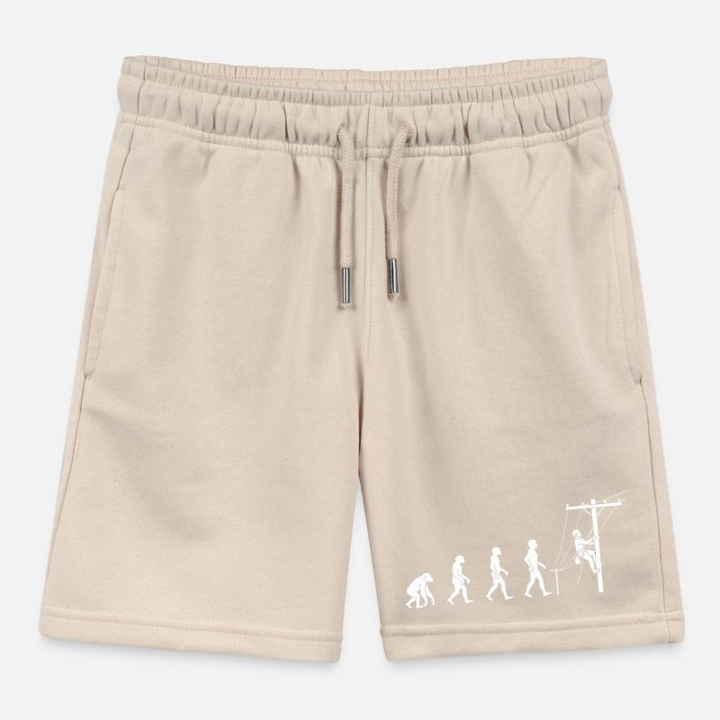Evolution zur Netztechnik Kinder Organic Joggingshorts Mini Bolter von Stanley/Stella