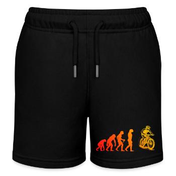 Direkte Mountainbike Aussage - Kinder Organic Joggingshorts Mini Bolter von Stanley/Stella - Schwarz - Vorne