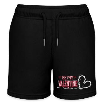 Be My Valentine Romantisches Herz - Kinder Organic Joggingshorts Mini Bolter von Stanley/Stella - Schwarz - Vorne