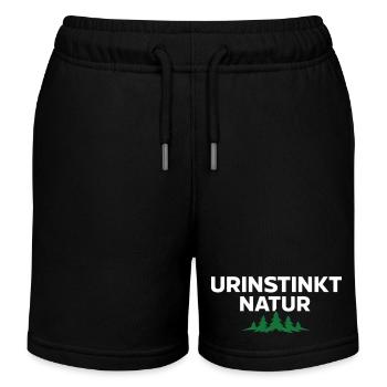 Primal Instinct Nature – Strong Nature Statement - Kids Organic Sweat Shorts by Stanley/Stella - black - Front