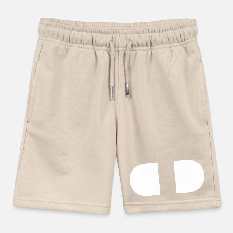Controller-Split-White Kids Organic Sweat Shorts by Stanley/Stella