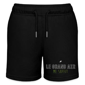 Le Grand Air Me Suffit - Nature Minimaliste - Short de jogging enfant bio Stanley/Stella - noir - Devant