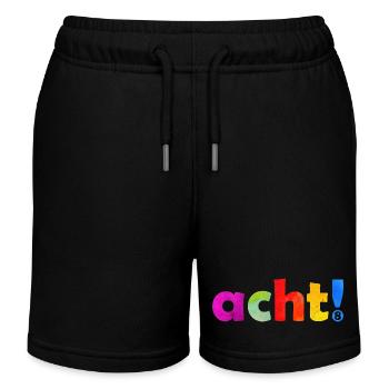 ACHT 8 JAHRE JUNGE 8. GEBURTSTAG - Kinder Organic Joggingshorts Mini Bolter von Stanley/Stella - Schwarz - Vorne