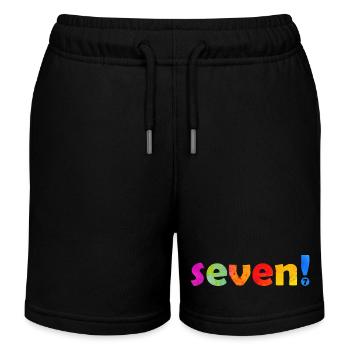 SIEBEN 7 JAHRE 7. GEBURTSTAG - Kinder Organic Joggingshorts Mini Bolter von Stanley/Stella - Schwarz - Vorne