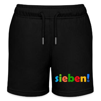 SIEBEN 7 JAHRE JUNGE 7. GEBURTSTAG - Kinder Organic Joggingshorts Mini Bolter von Stanley/Stella - Schwarz - Vorne