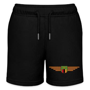 Sambia T-Shirt für Afrika Fans - Kinder Organic Joggingshorts Mini Bolter von Stanley/Stella - Schwarz - Vorne