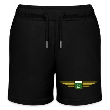 Pakistan Design – Fier de sa patrie - Short de jogging enfant bio Stanley/Stella - noir - Devant